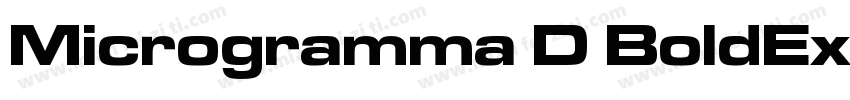 Microgramma D BoldEx字体转换